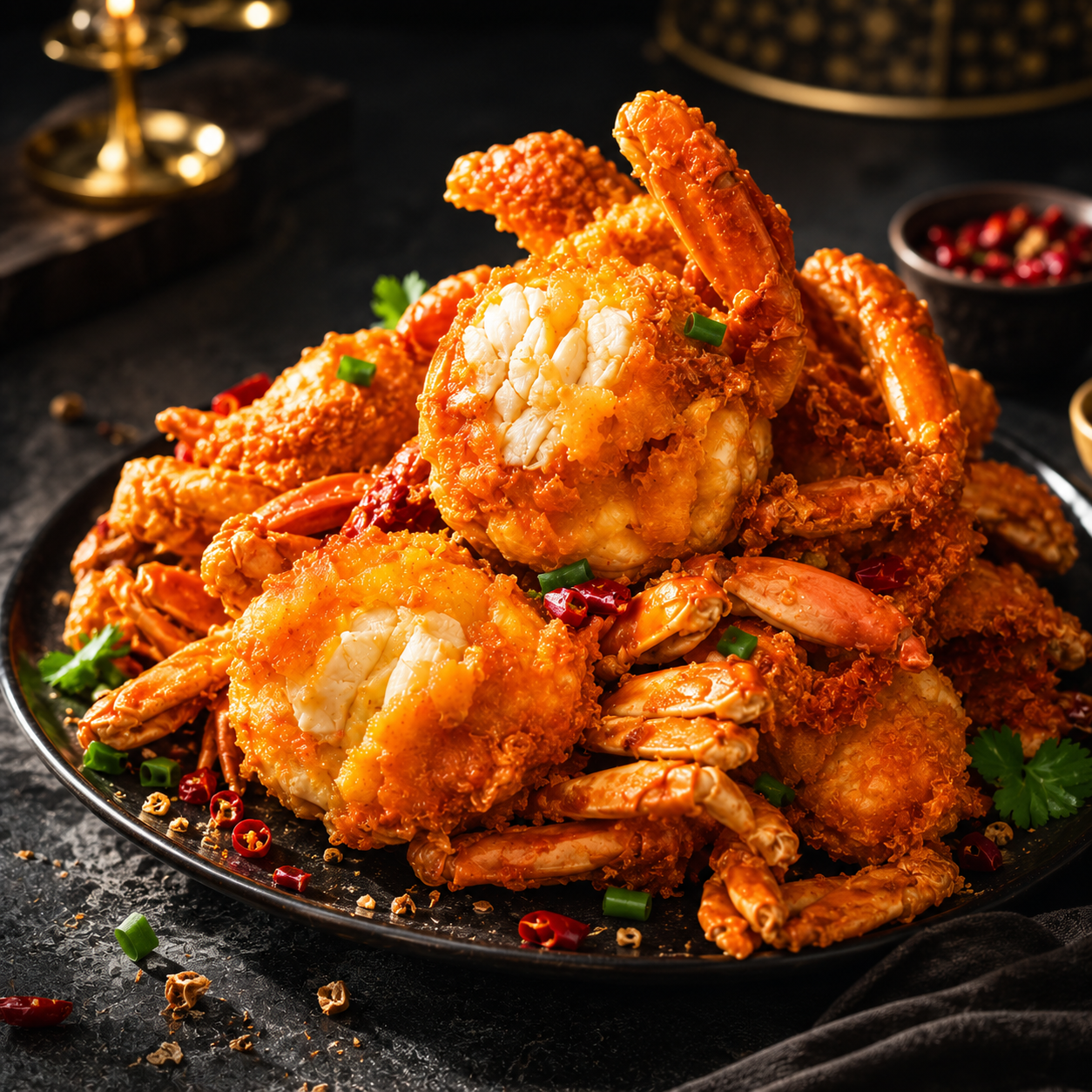 🦀 Wild Alaskan Golden Crunch Crab — Crispy Whole Deep-Sea Crab Snack Wild-Caught · Low-Temperature Baked · Preservative-Free