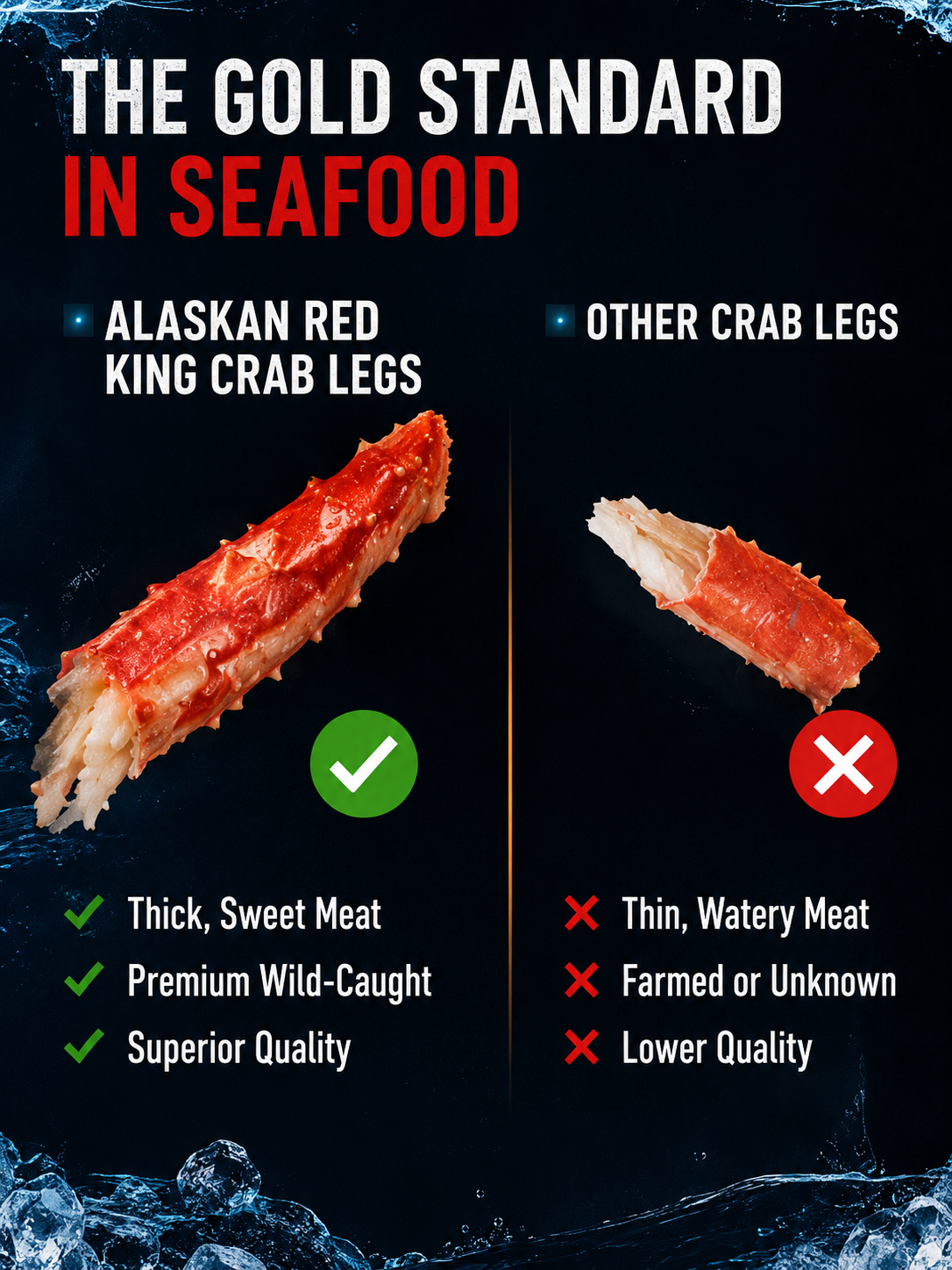 ๐ฆ Alaskan Red King Crab Legs Shrimp - ๐๐ Ready to Eat High-Protein Seafood Snack