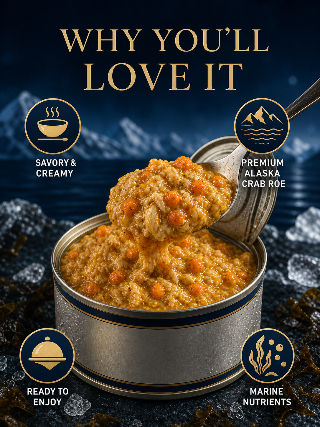 Premium Alaska Crab Roe Sauce