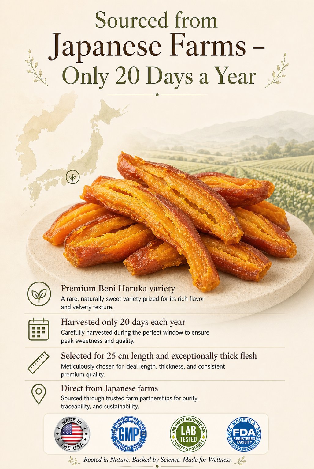 Soft and Sweet Skin-On Dried Sweet Potato