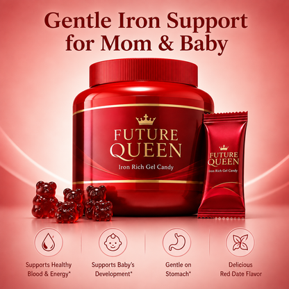 FUTURE QUEEN Quad Organic Iron Soft Chews – FDA Registered & Mayo Clinic Recommended Pregnancy Iron Support