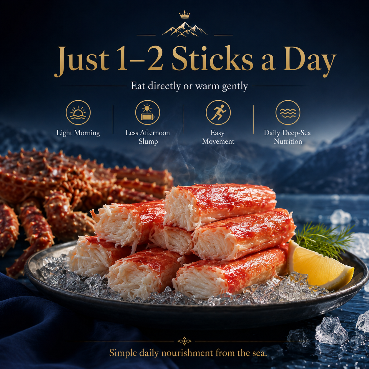 🌊 Alaskan Deep-Sea King Crab Essence Sticks 🦀