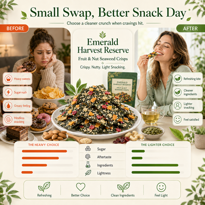 🔥 Japanese Ariake Sea Premium Fruit & Vegetable Nori Crisps 🇯🇵🌊🥬🍓 — Light, Fiber-Rich & Guilt-Free ✨ | Digestive Wellness 🌿 • Longer Satisfaction 💚 • Weight-Goal Friendly ⚖️