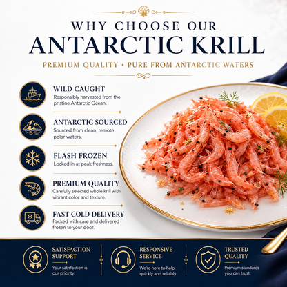 🦐 Southern Ocean Ruby Krill Reserve — Wild-Caught Antarctic Krill  Pure Antarctic Waters · Naturally Rich Flavor · Premium Seafood Selection