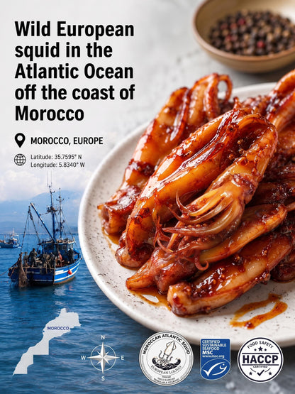 🦑 High-protein grilled squid caught in the deep Atlantic Ocean