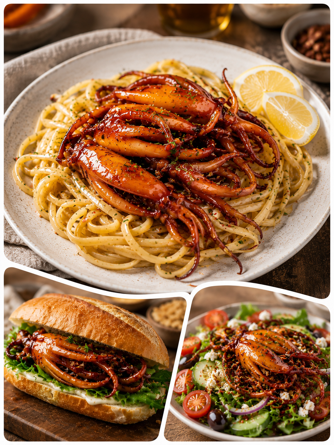🦑 High-protein grilled squid caught in the deep Atlantic Ocean