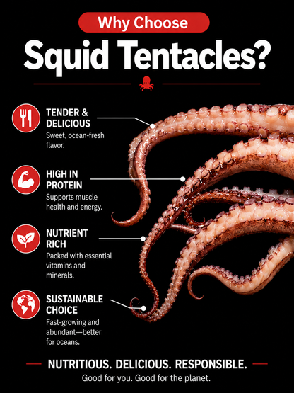 🦑 High-protein grilled squid caught in the deep Atlantic Ocean