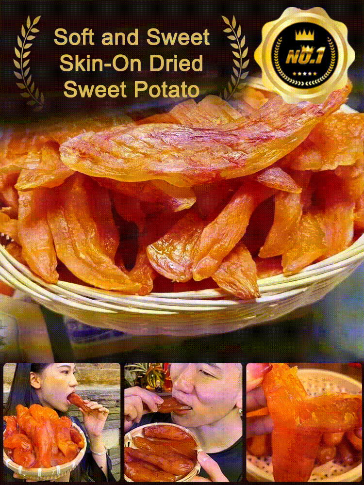 Soft and Sweet Skin-OnDried Sweet Potato