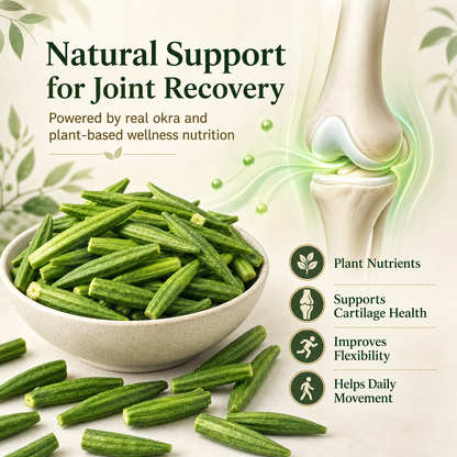 🌿 JointFlex Okra Chips 🥬 | Knee Comfort, Joint Recovery &amp; Mobility Support