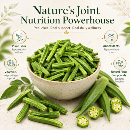 🌿 JointFlex Okra Chips 🥬 | Knee Comfort, Joint Recovery &amp; Mobility Support