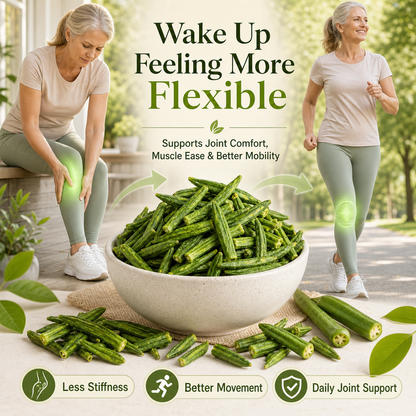 🌿 JointFlex Okra Chips 🥬 | Knee Comfort, Joint Recovery &amp; Mobility Support