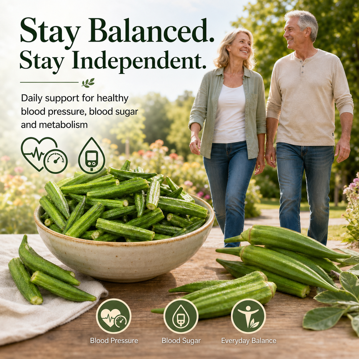 🌿 Support Healthy Levels Naturally Okra Chips 🥬 | Support HealthyLevels Naturally Blood Pressure, Blood Sugar& Metabolic Support